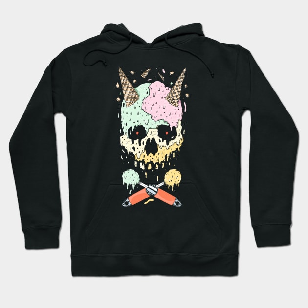 IceCream Skull Hoodie by pedrorsfernandes